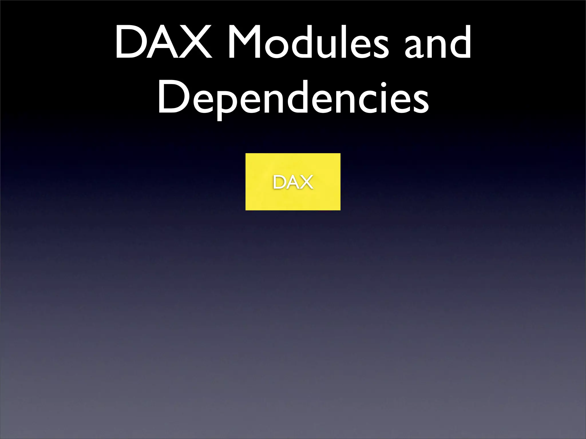 Dax Declarative Api For Xml