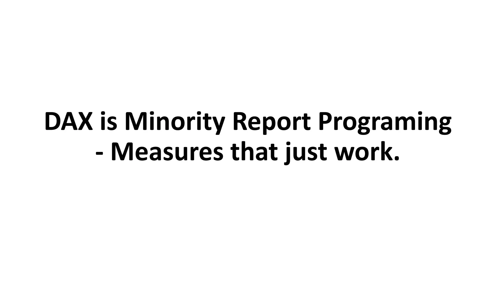 Minority Report
 
