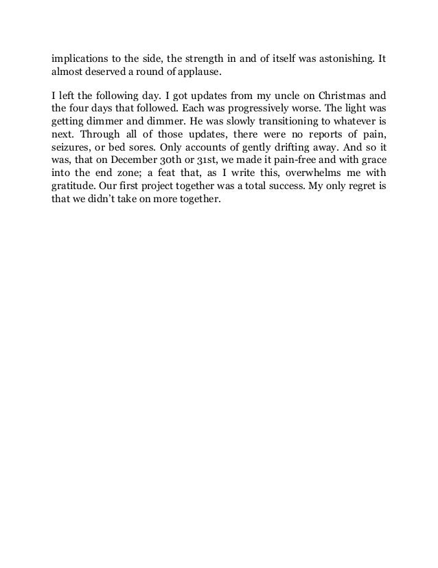 Essays about fathers death