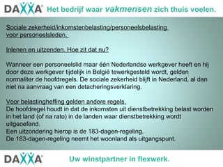 Daxxa Personeelsdiensten Werken In Belgie | Ppt