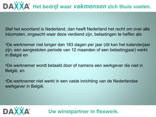 Daxxa Personeelsdiensten Werken In Belgie | Ppt