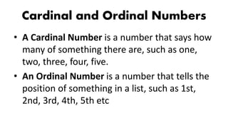 Teaching numbers and Operations in Mathematics | PPTX