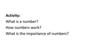 Working With Numbers In Math Teaching numbers and Operations in Mathematics | PPTX