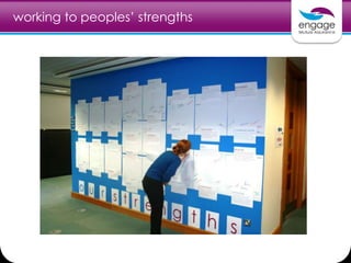 working to peoples’ strengths
 
