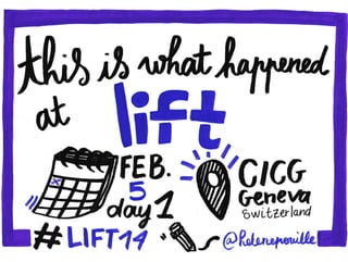 DAY 1 - What happened at Lift Conference 2014 
