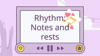 Rest Example Mapeh MAPEH MUSIC NOTES AND RESTS FIRST QUARTER | PPTX