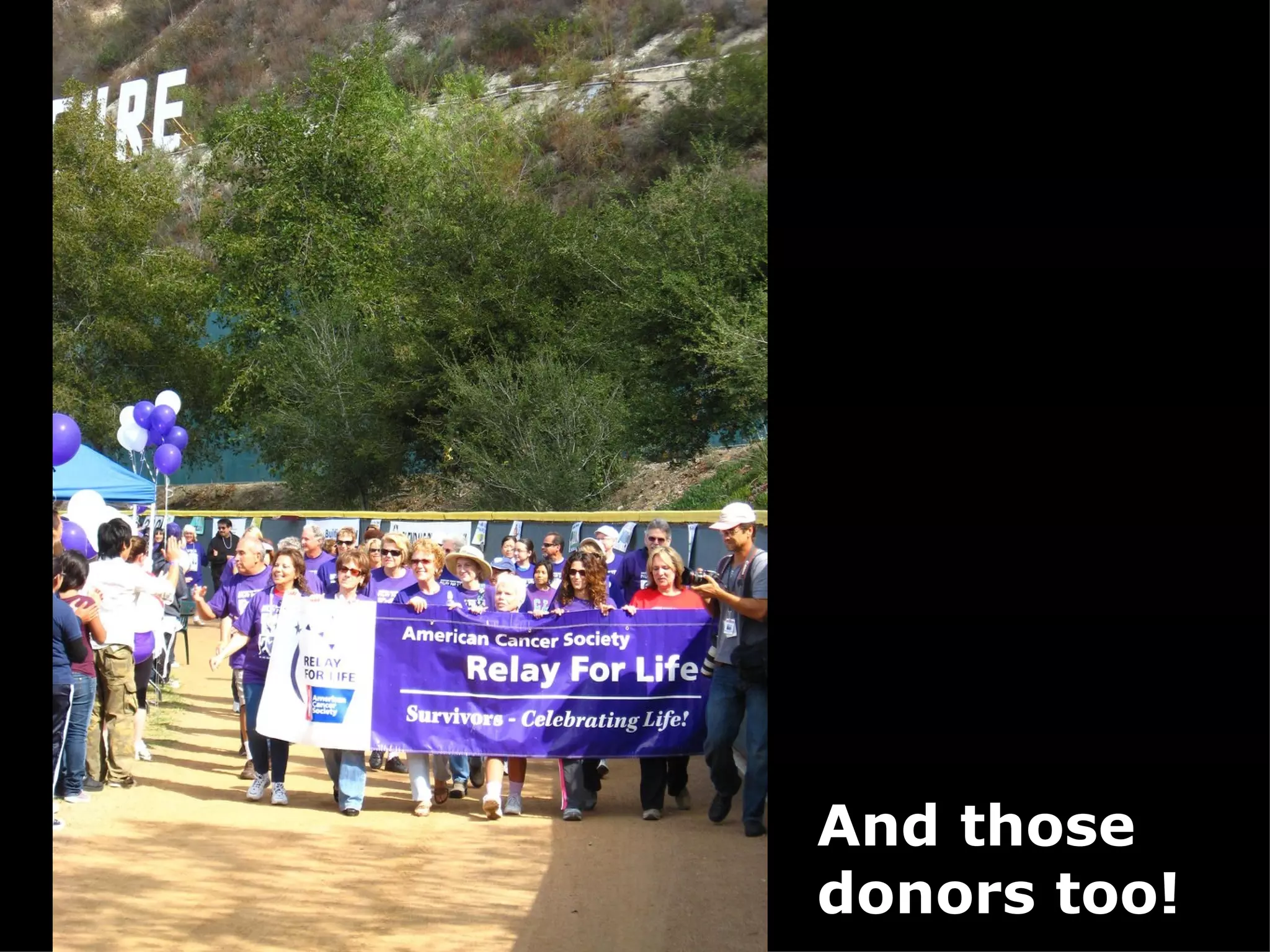 And those donors too! 