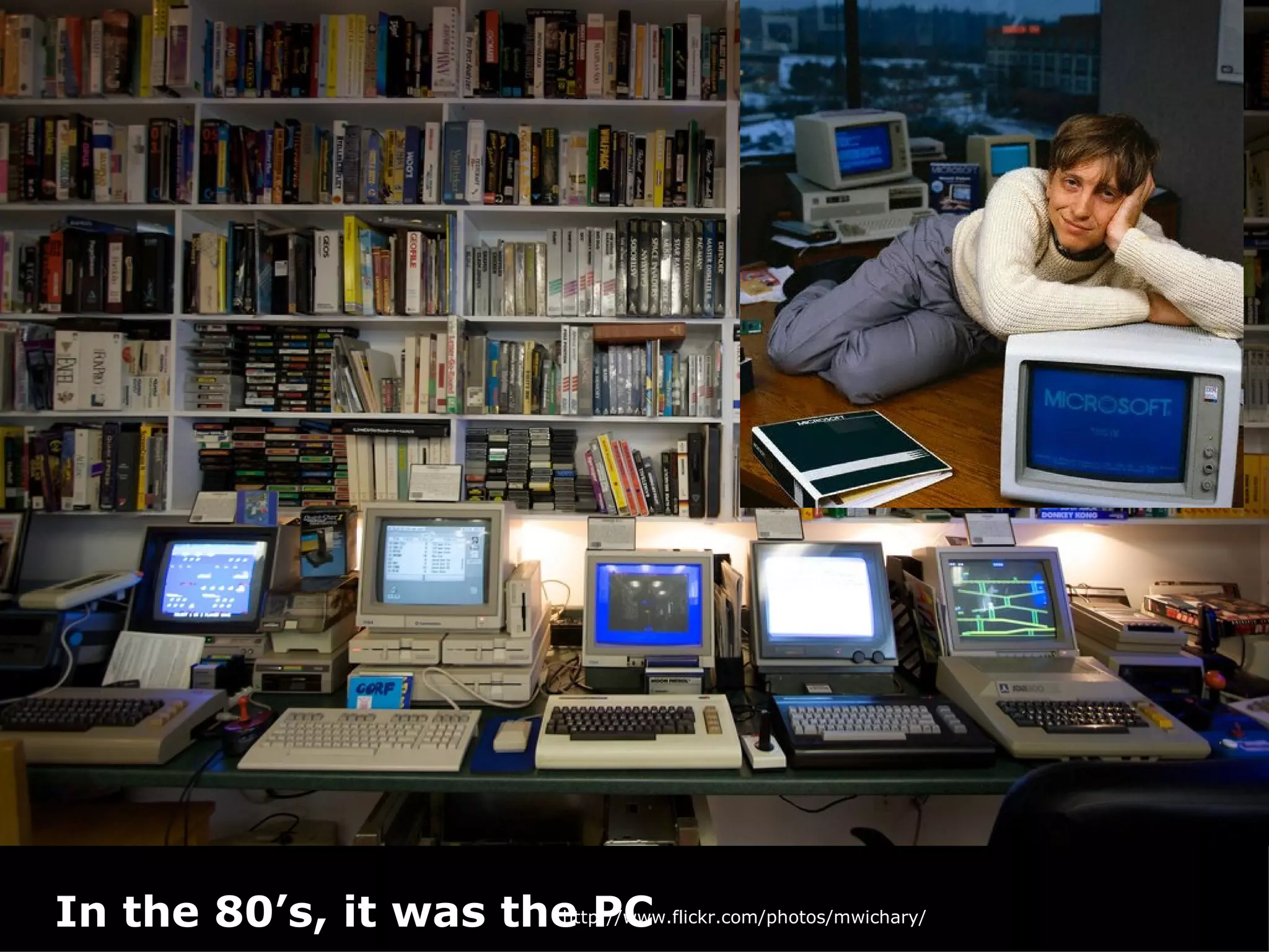 In the 80’s, it was the PC http://www.flickr.com/photos/mwichary/ 