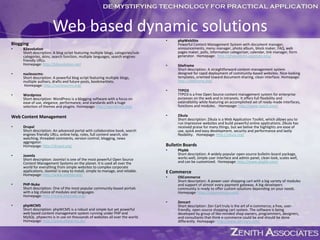 Origin & Historical PerspectiveConcept started in the early 1900 with the automobile industryGasoline patent holders tried to control automobile makers development – Henry Ford challenged and won – open standards were used up through WWIIAdvanced Research Projects Agency Network (ARPANET) – used a similar procedure to share IBM’s operating system in the 50’s & 60’s in computersIn 1983-85 – Richard Stallman(MIT) founded the Free Software foundation to support the GNU Project and the GNU General Public License (GNU GPL or simply GPL)Open Source terminology and Open Source Initiative (OSI) evolved in 1998 (supported by Netscape….)