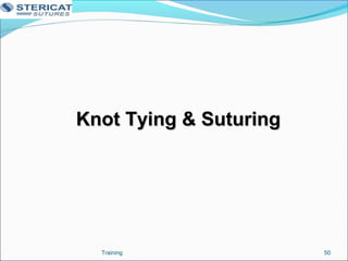 Knot Tying & SuturingKnot Tying & Suturing
50Training
 