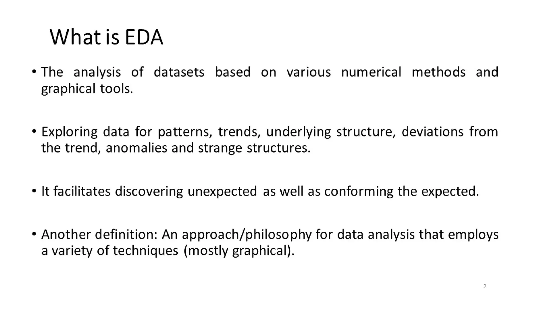 CVR MLAME FDP - Day-2 FN Session - EXPLORATORY DATA ANALYSIS (EDA)