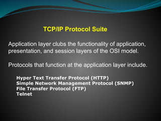 Comprehensive Overview of the TCP/IP Model and Protocol Suite | PPTX