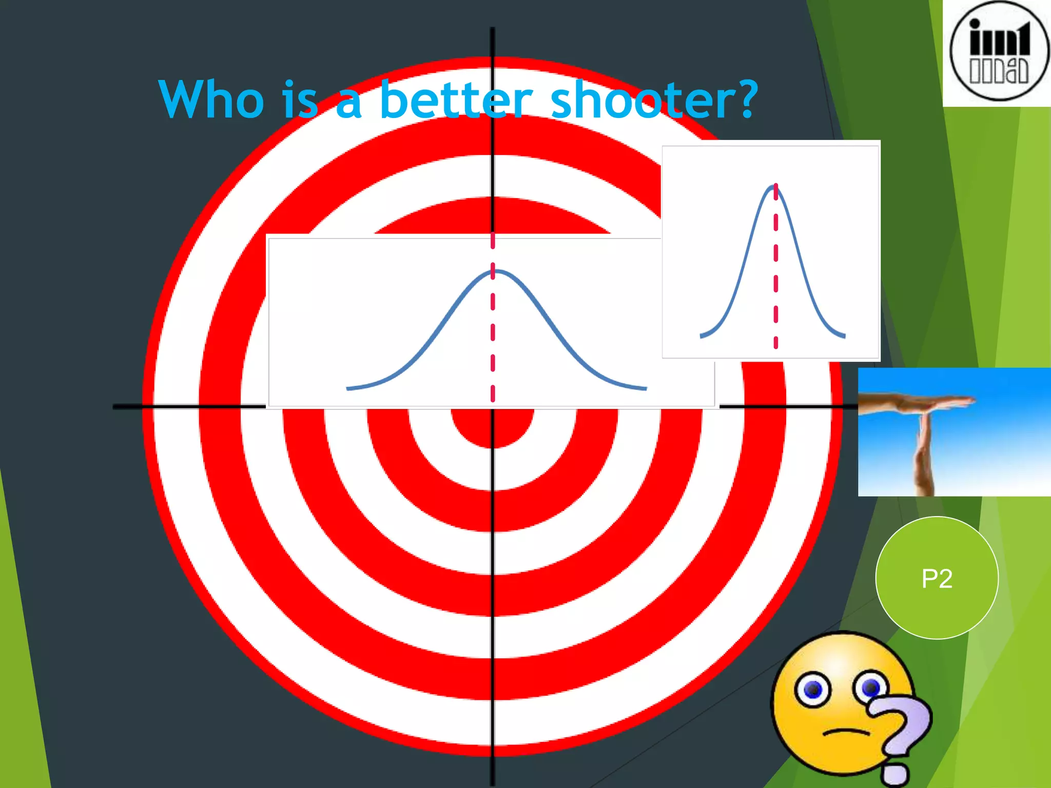 14
Who is a better shooter?
P2
 