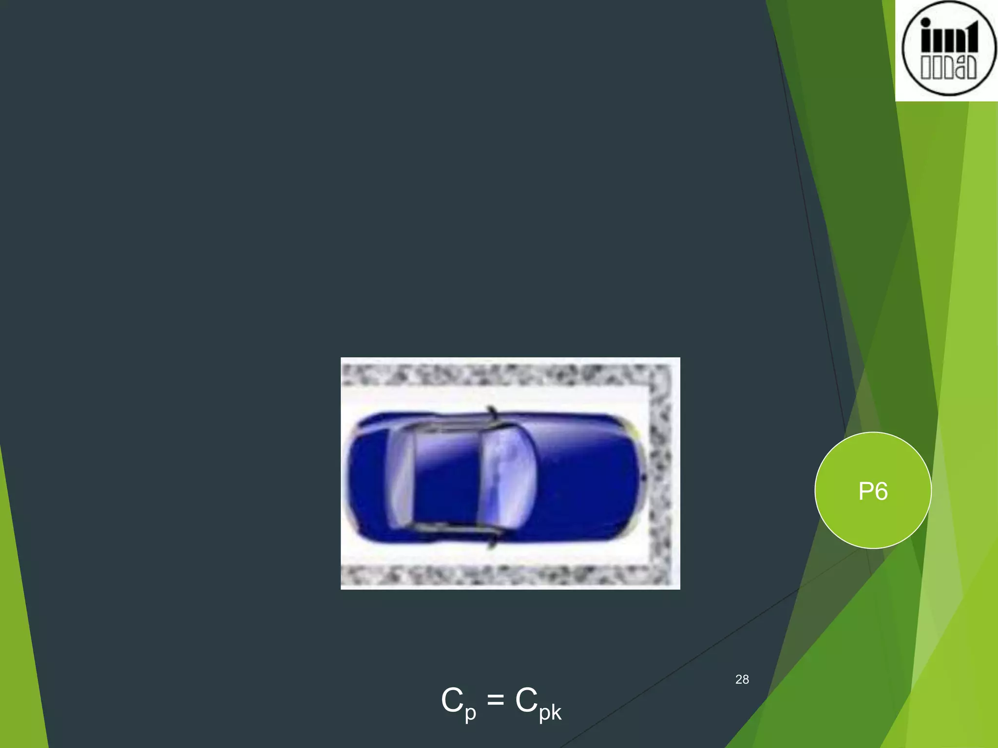 28
Cp = Cpk
P6
 