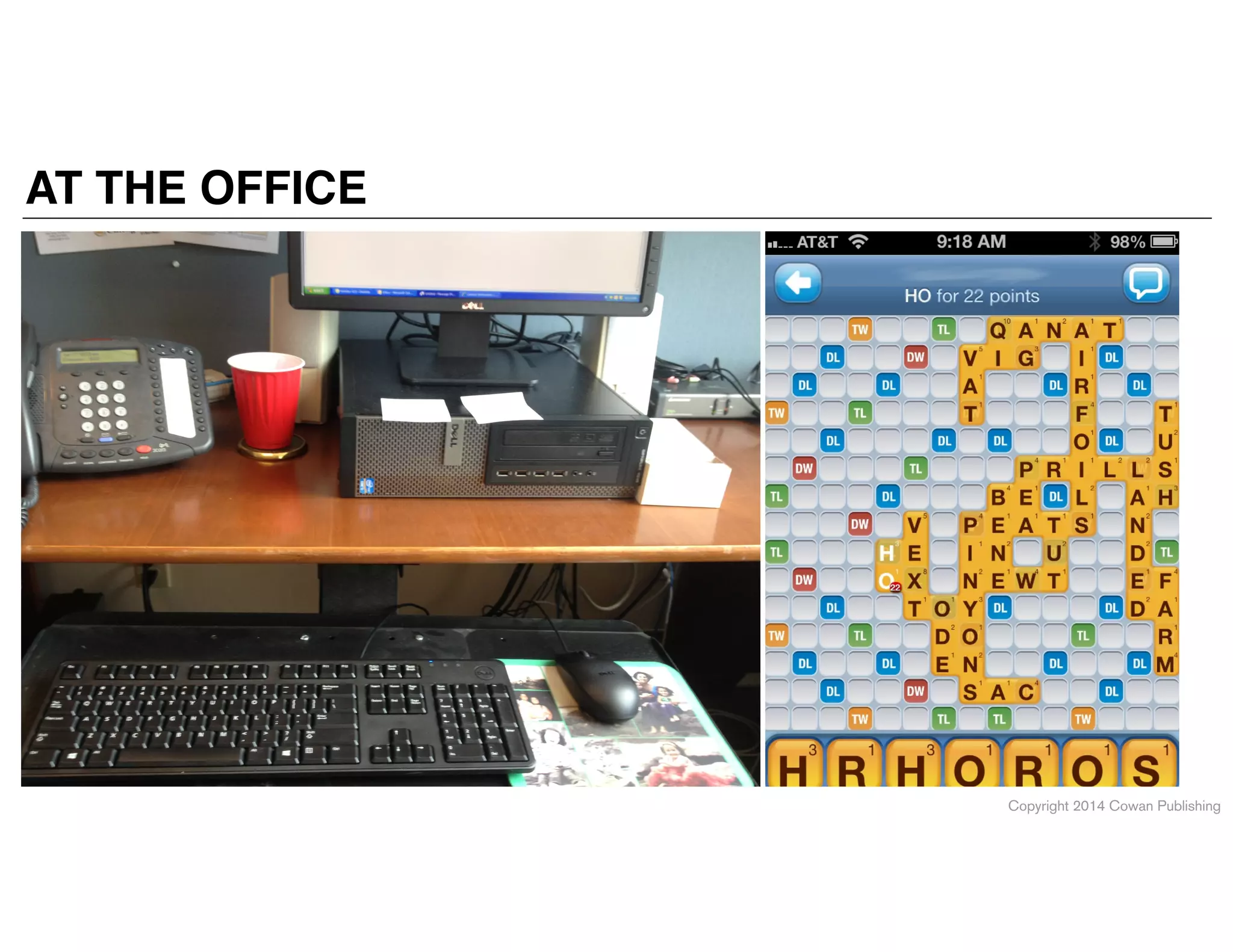 Copyright 2014 Cowan Publishing
AT THE OFFICE