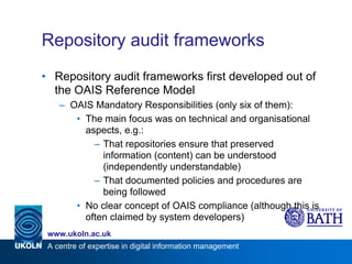 Digital preservation from a records management perspective | PDF