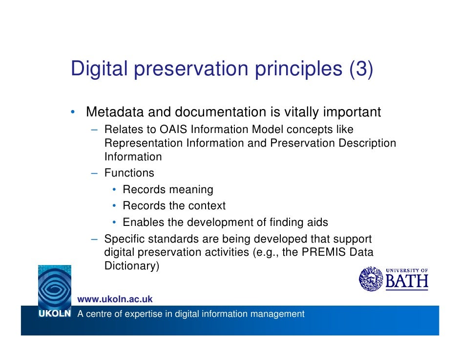 Digital preservation from a records management perspective