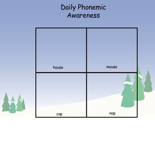 Daily Phonemic Awareness house mouse cap nap 