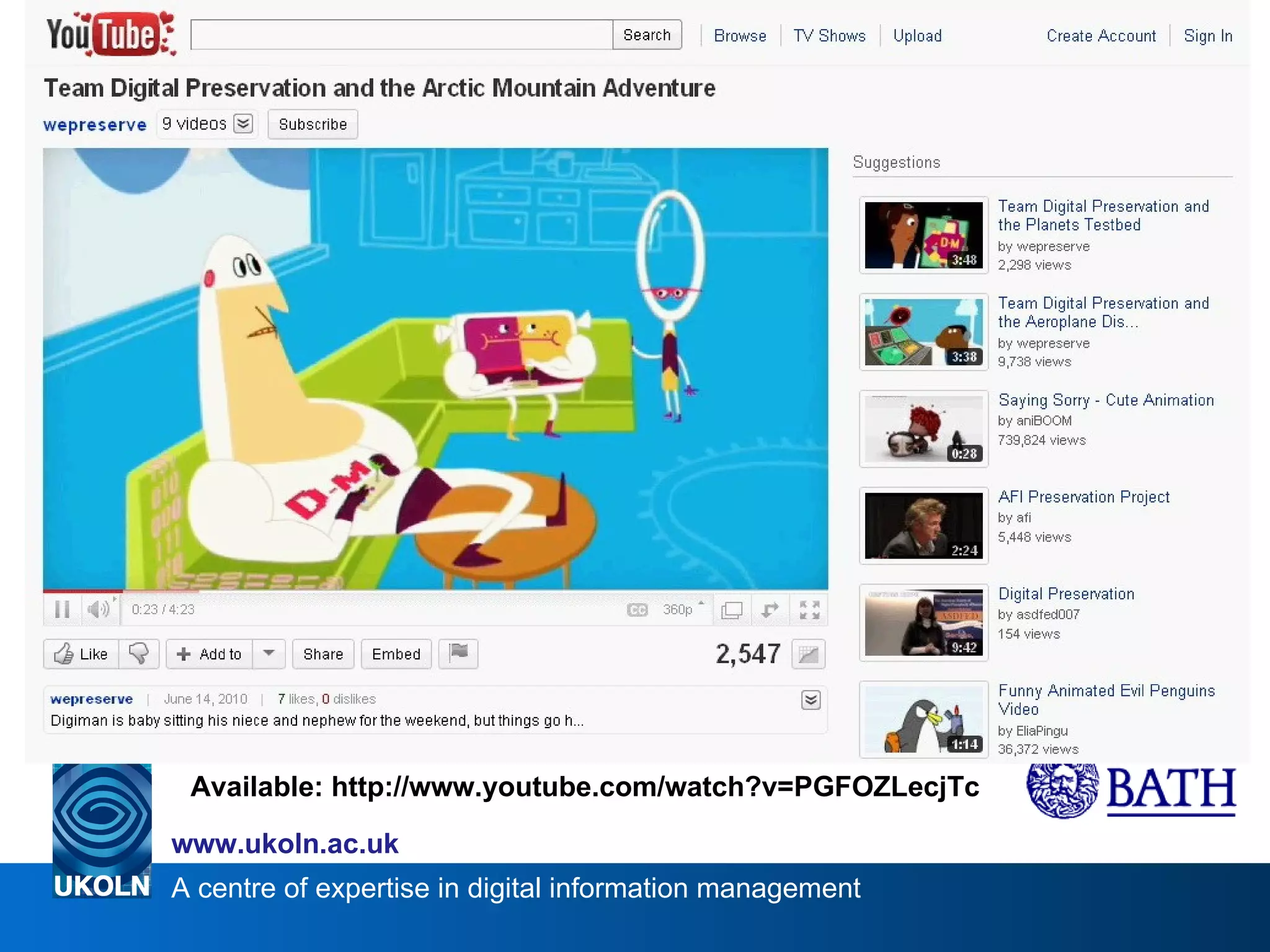 Available: http://www.youtube.com/watch?v=PGFOZLecjTc 