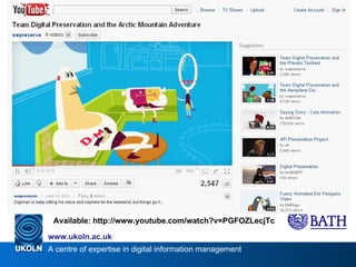 Available: http://www.youtube.com/watch?v=PGFOZLecjTc 