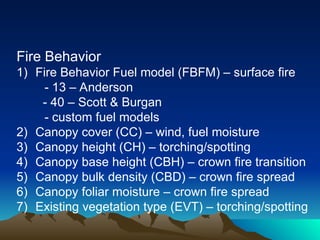 Review of applications o fire Behavior_Lecture.ppt
