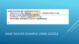 SAME WEATER EXAMPLE USING GUZZLE
 