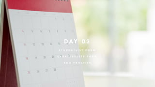 DAY 0 3
S T U D E N T L I S T F O R M
U P D A T E D E L E T E F O R M
A D O P R A C T I S E
35
 