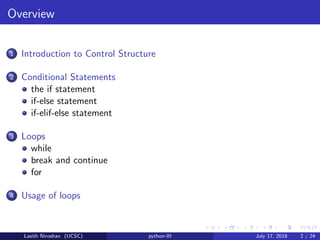 Python - Control Structures | PPT