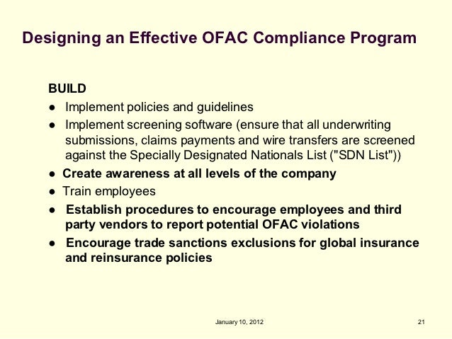 What is OFAC compliance?