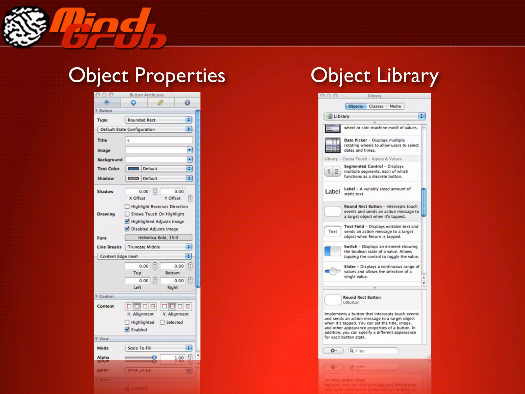 Object Properties   Object Library
 
