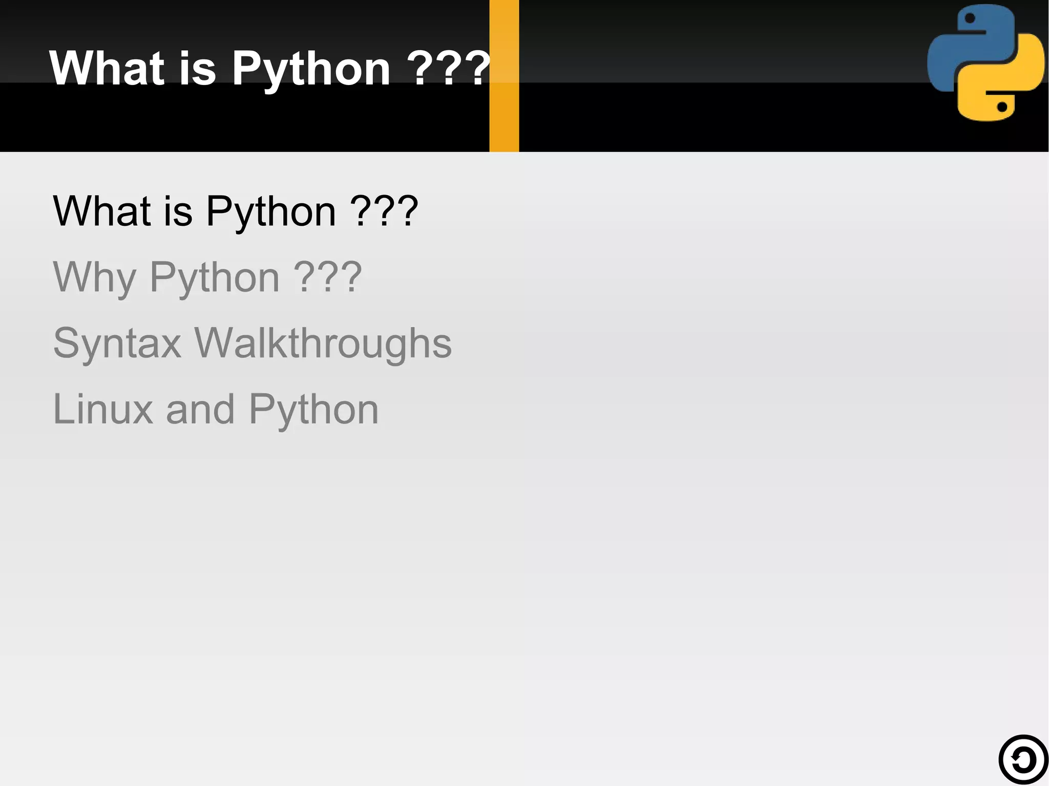 Why Python ??? 