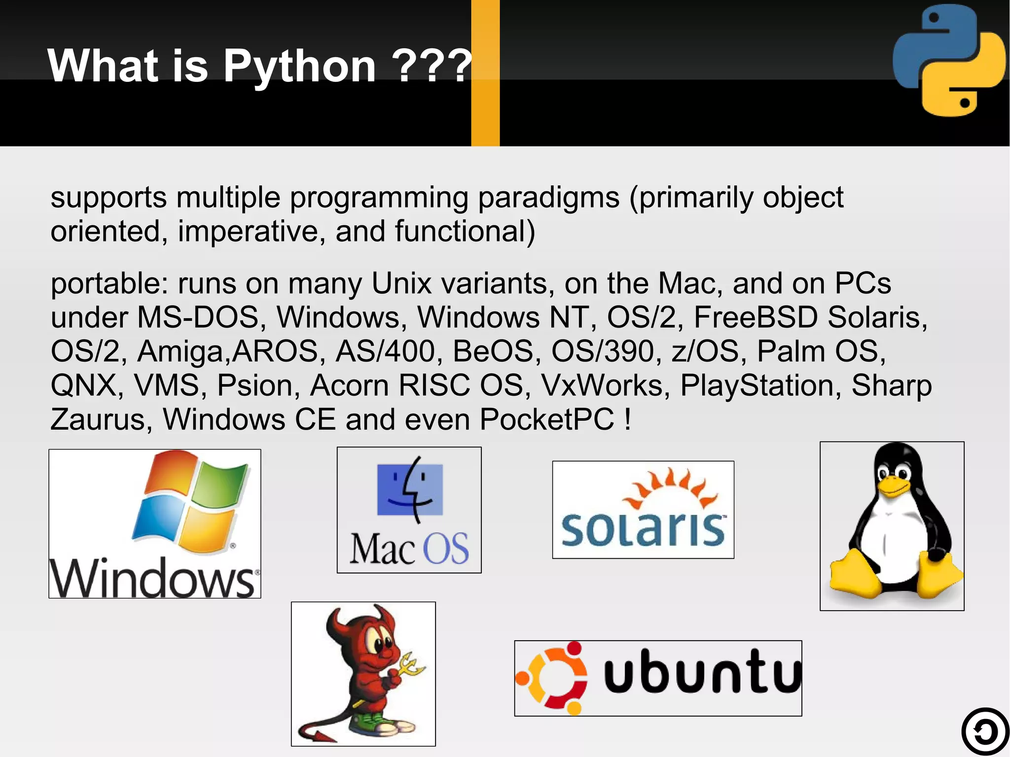 What is Python ??? What is Python ??? 