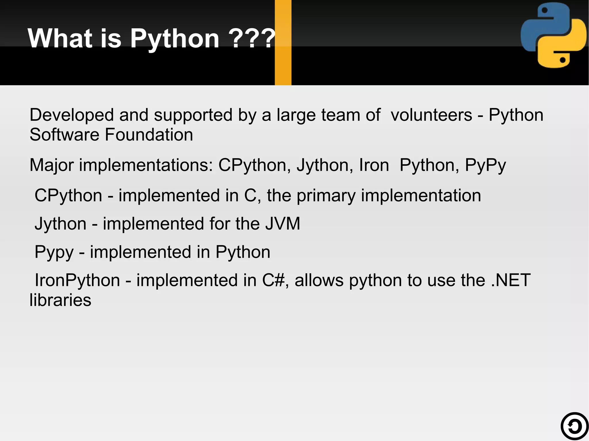 Why Python ??? 