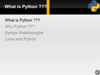 Why Python ??? 