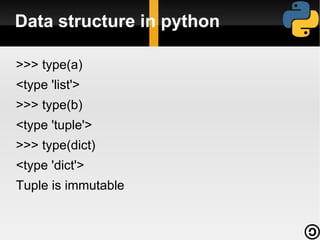 Why Python ??? GUI support – GUIs typically developed with Tk 
