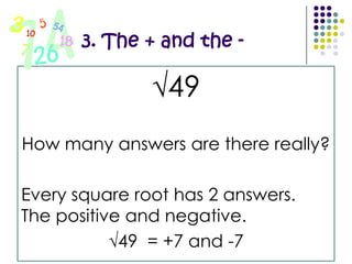 2.  Perfect SquaresA square of a whole number