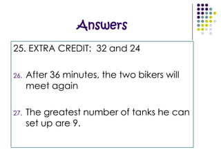 Test #1 AnswerIncredible Job!!!!!!