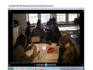 Independently Reading and Annotating Articles
 