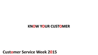 KNOW YOUR CUSTOMER
 