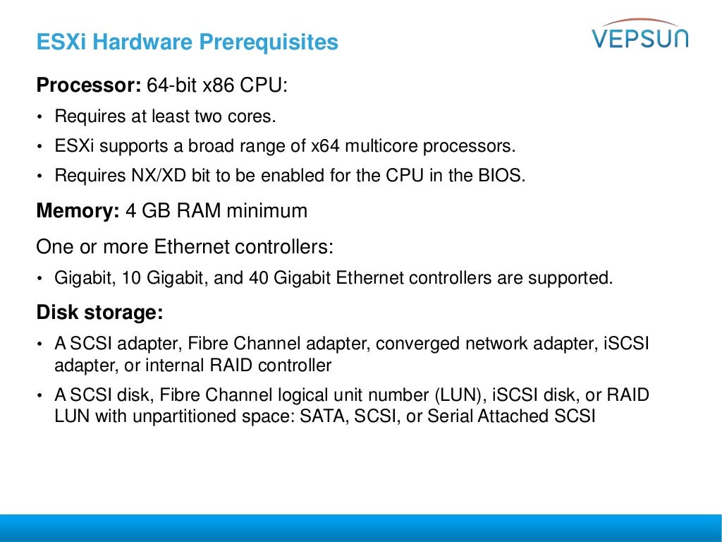 VMware vSphere 6.0 Troubleshooting Training Day 1