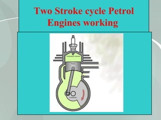 42
Two Stroke cycle Petrol
Engines working
 