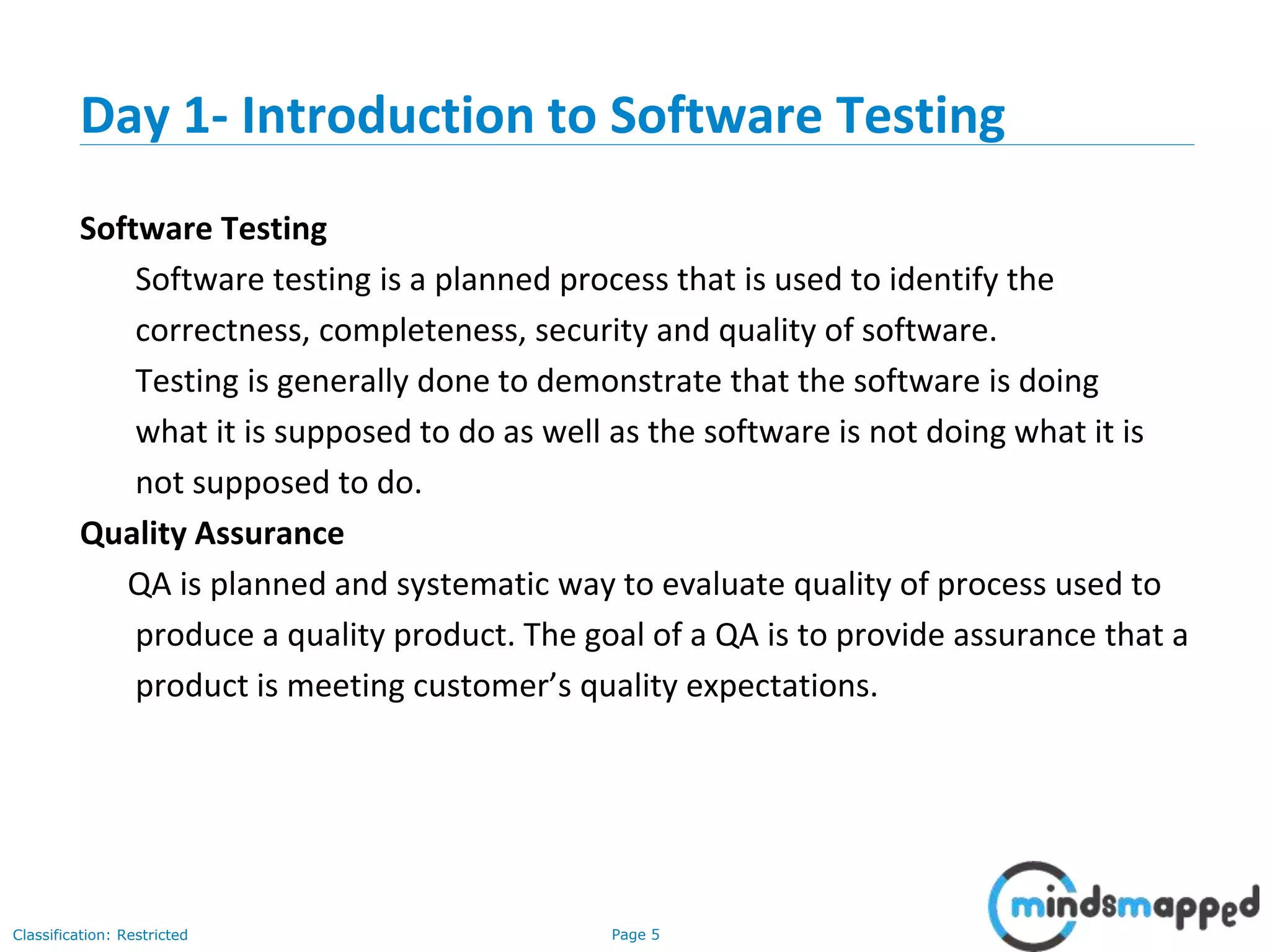 Introduction to Software Testing - Part 1 | PPT