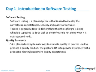 Introduction to Software Testing - Part 1 | PPTX