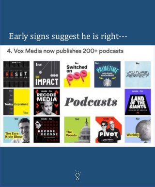 Early signs suggest he is right---
 