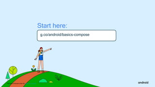 This work is licensed under the Apache 2.0 License
g.co/android/basics-compose
Start here:
 