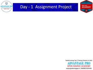 Day - 1 Assignment Project
 