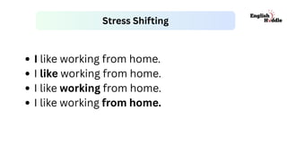 Stress Shifting
I like working from home.
I like working from home.
I like working from home.
I like working from home.
 