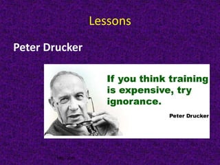 MIS - 2016
Lessons
Peter Drucker
 