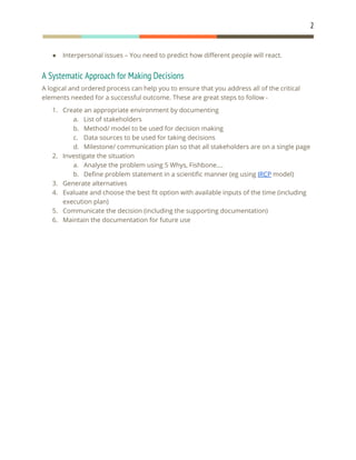 Day 1 decision-making skill | PDF