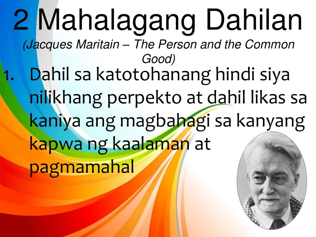Day 1 Layunin ng Lipunan Kabutihang Panlahat (Elemento ng Kabutiha…